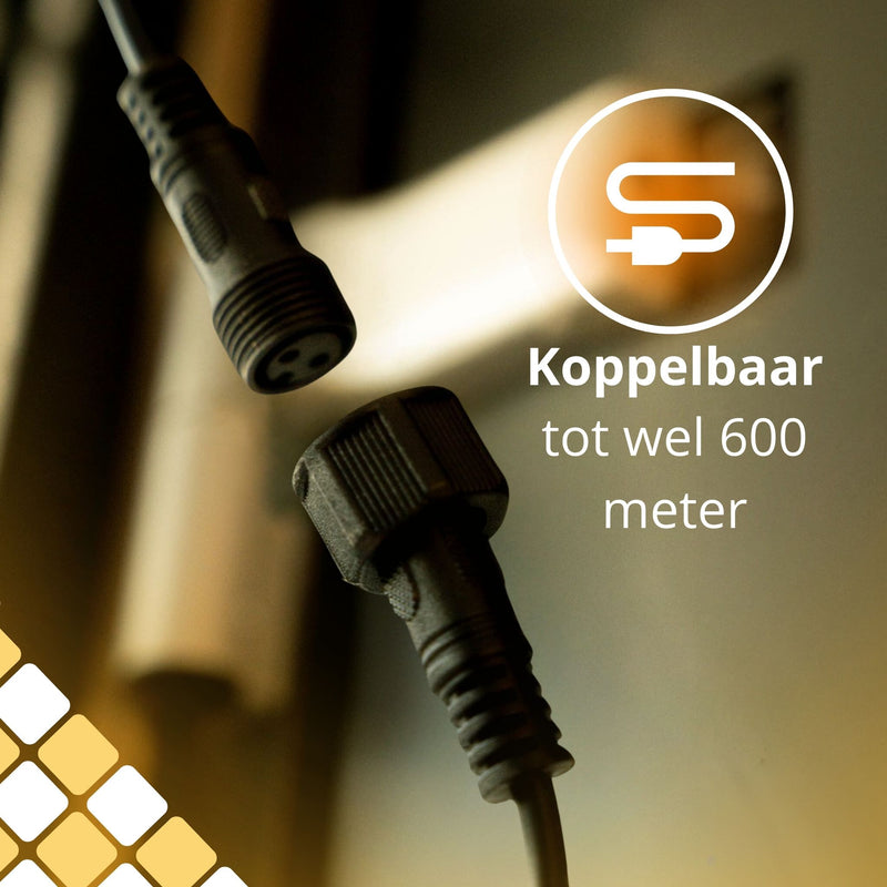 Zering - Slingerverlichting - Tuinverlichting - Voor binnen en buiten - 15 Meter - 15 Leds - Koppelbaar