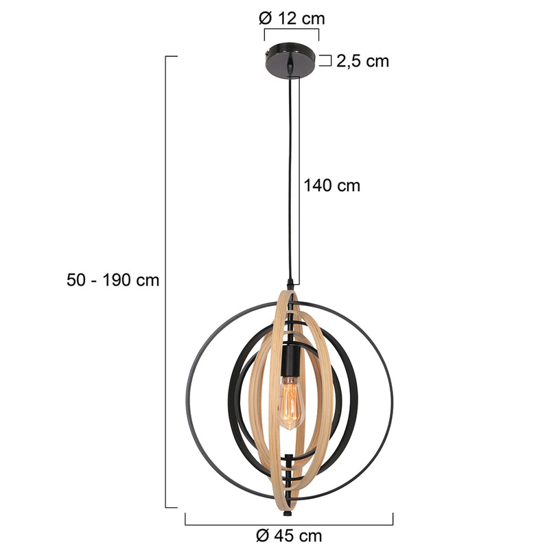 AN Hangl. 1-l. bol 45cm