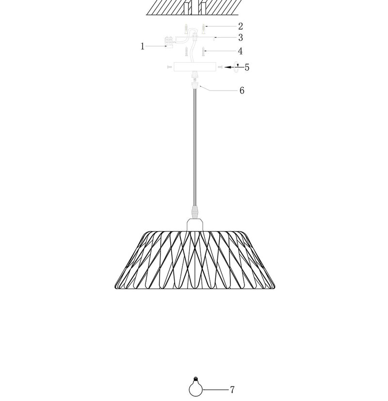 AN Hangl. 1-l. wave 46cm