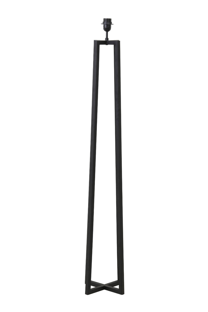 Vloerlamp Miley - Mat zwart - 25x25x130 cm