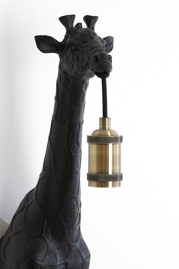 Wall lamp 24,5x12x75 cm GIRAFFE matt black