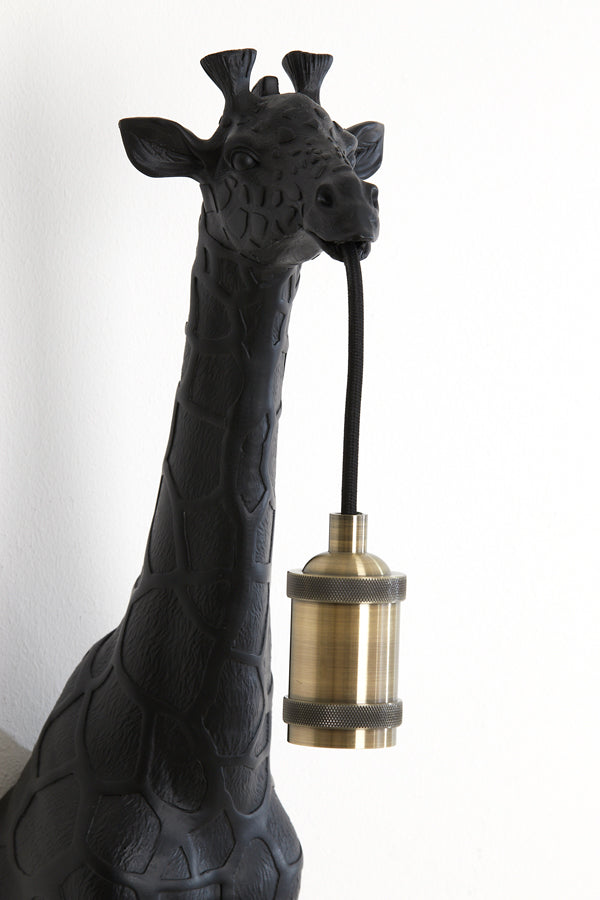 Wall lamp 24,5x12x75 cm GIRAFFE matt black