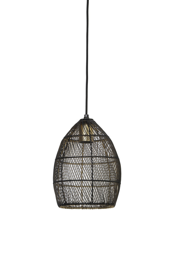 Hanglamp Meya - Zwart-goud - 20x25cm