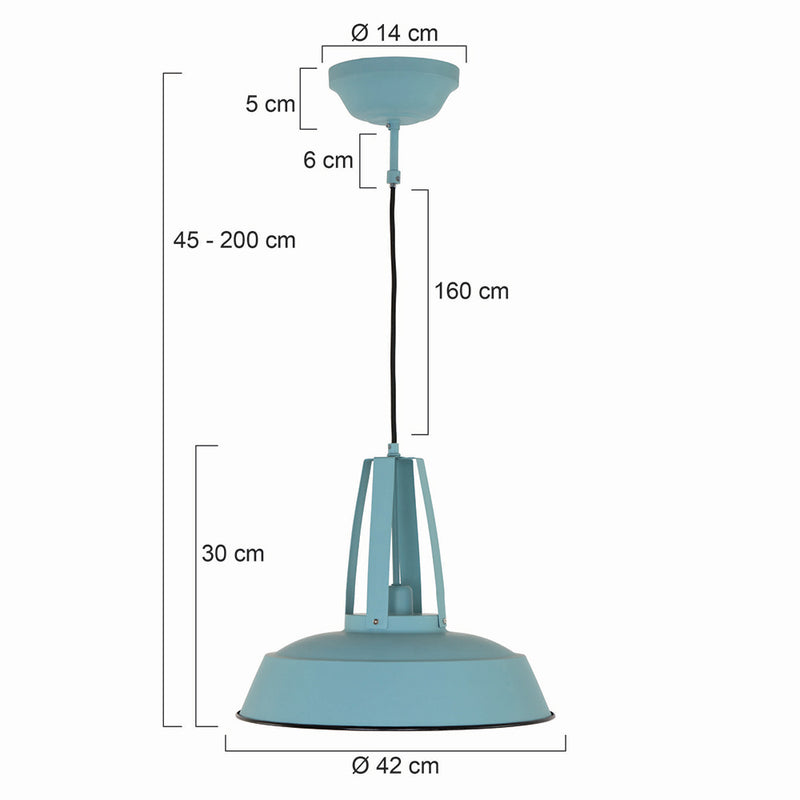 Hangl. 1-l. metaal 42cm *M*