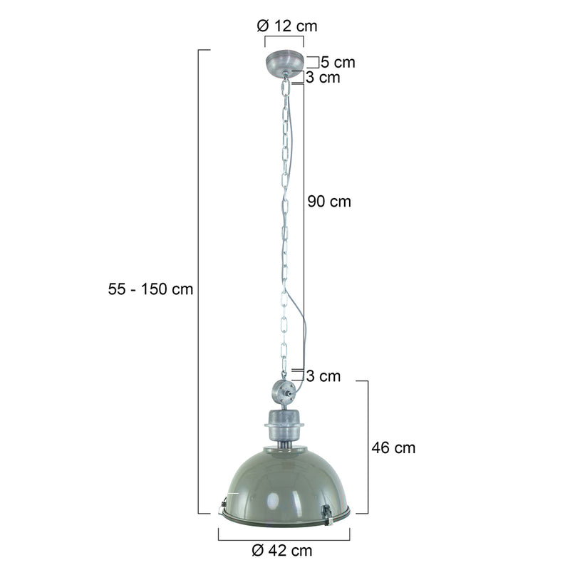 Hanglamp Bikkel 7586G Groen