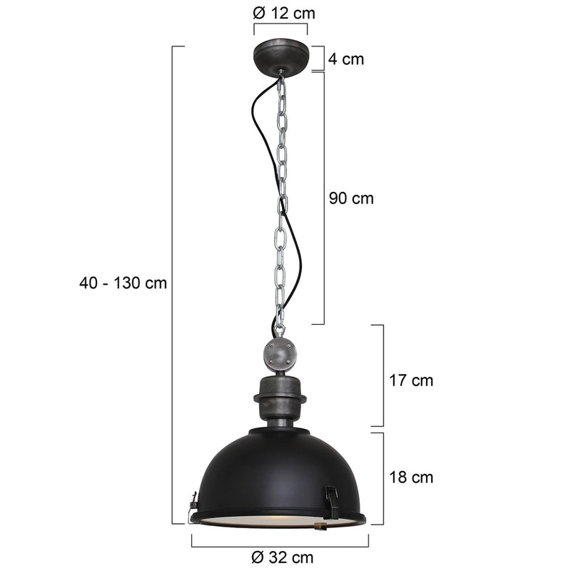 Hanglamp Bikkel 7978ZW Zwart