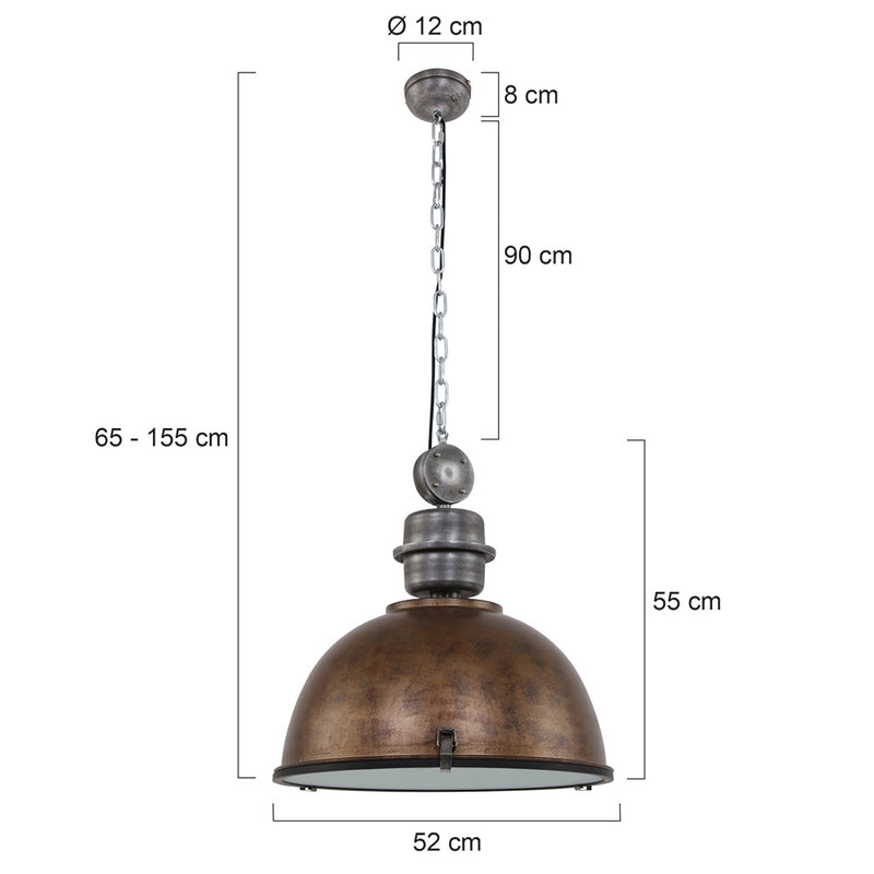 Hanglamp Bikkel XXL 7834B Bruin