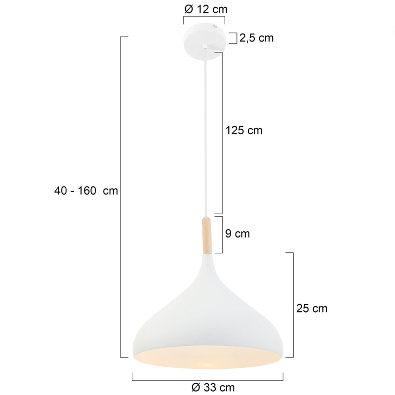 Hanglamp Bjorr 7730W Wit