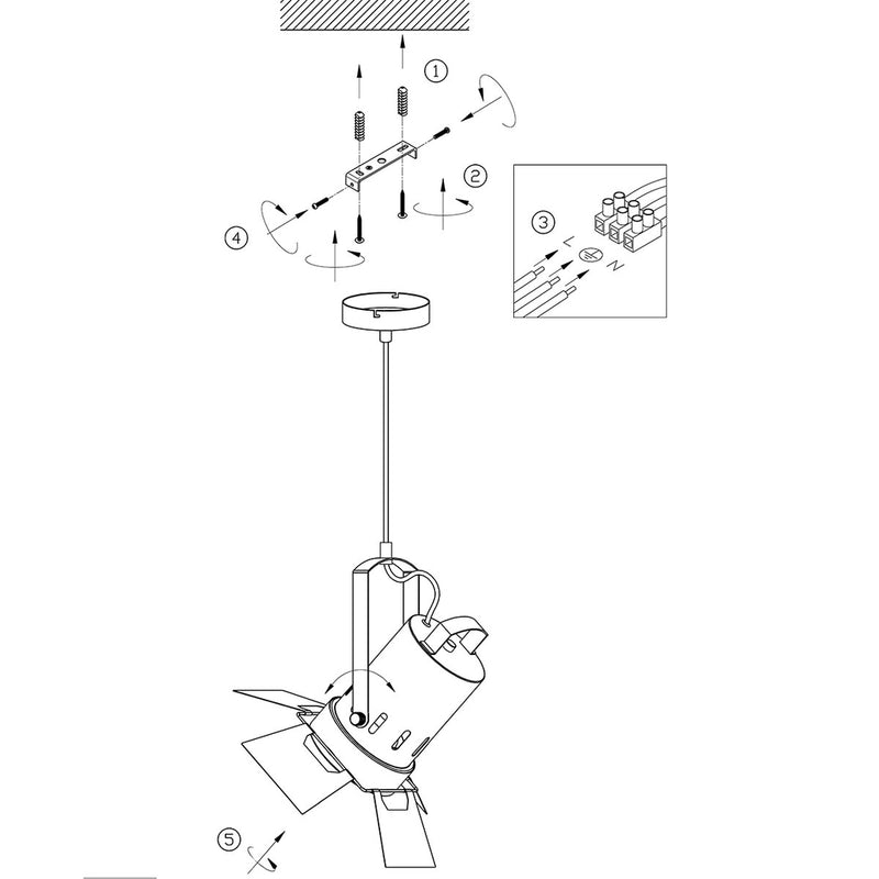 Hanglamp Carré 3379ZW Zwart