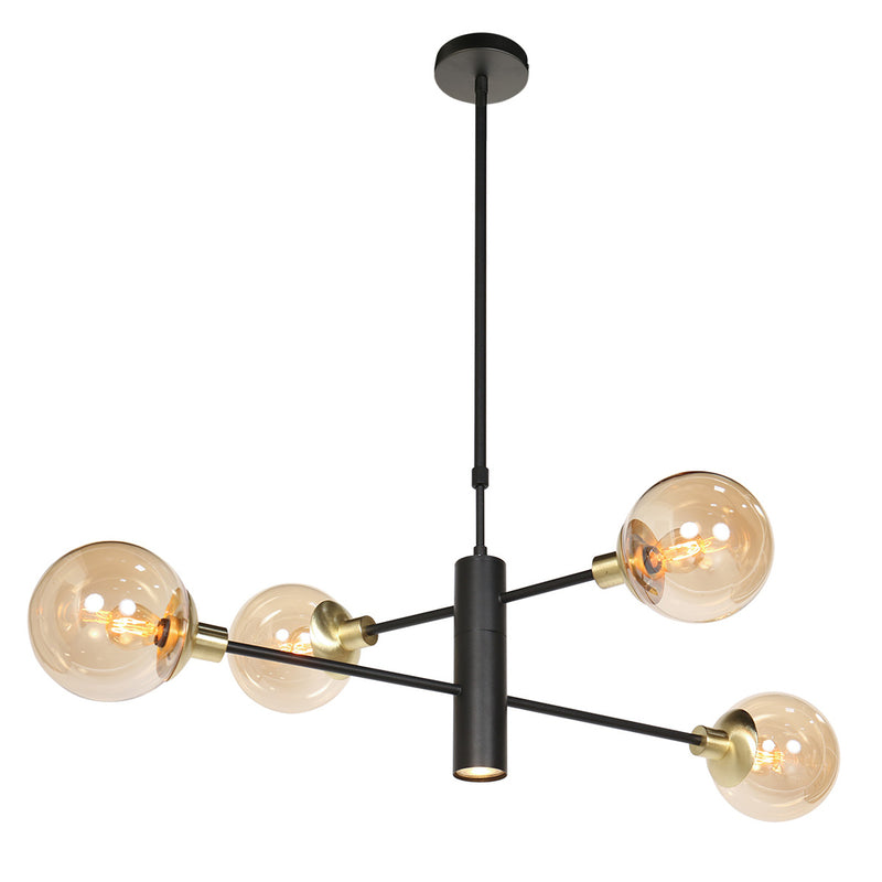 Hanglamp Constellation 3805ME amber bollen met onder licht