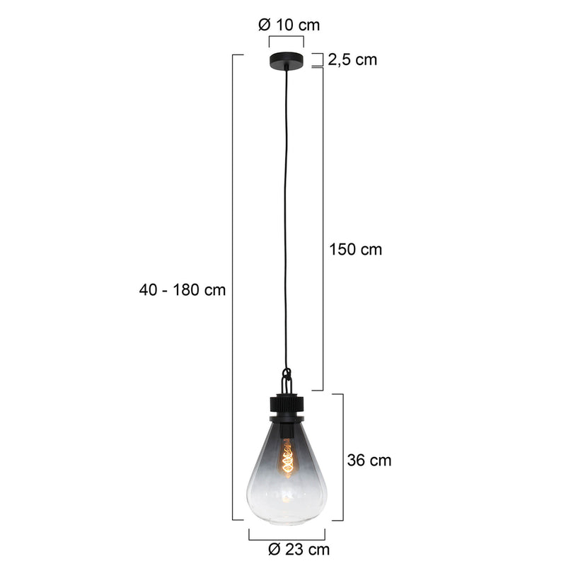 Hanglamp Flere 2670ZW Zwart