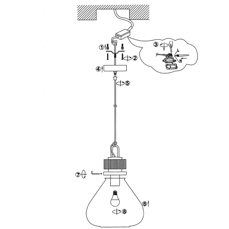 Hanglamp Flere 2670ZW Zwart