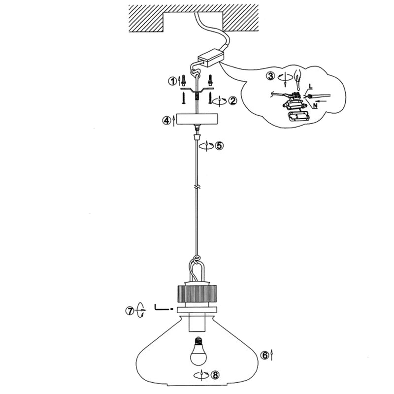 Hanglamp Flere 2671ZW Zwart