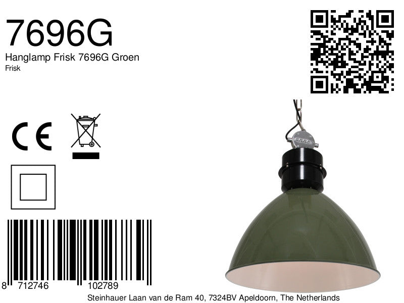 Hanglamp Frisk 7696G Groen