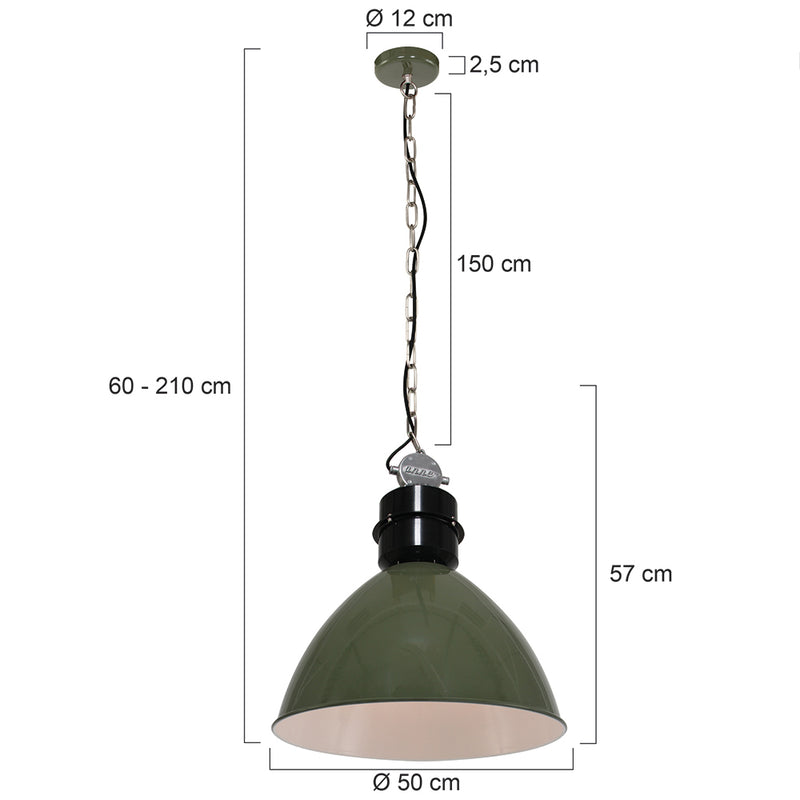 Hanglamp Frisk 7696G Groen