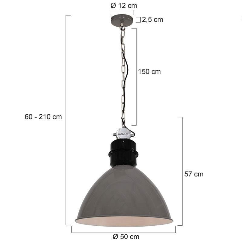 Hanglamp Frisk 7696GR Grijs