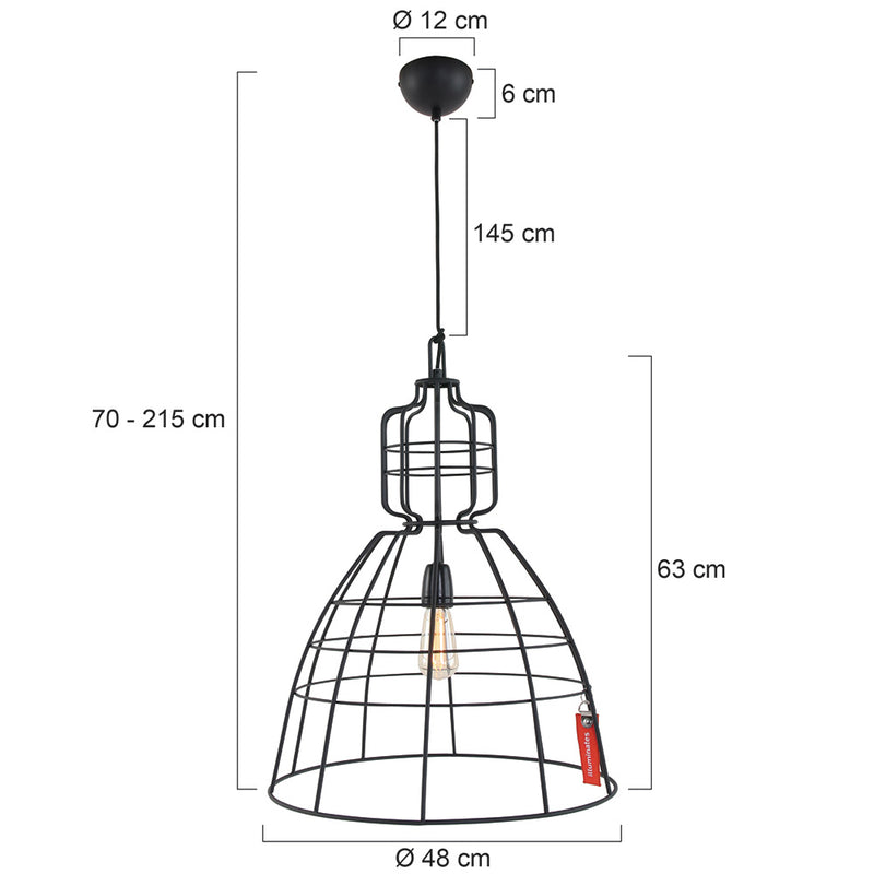 Hanglamp Mark III 7872ZW Zwart