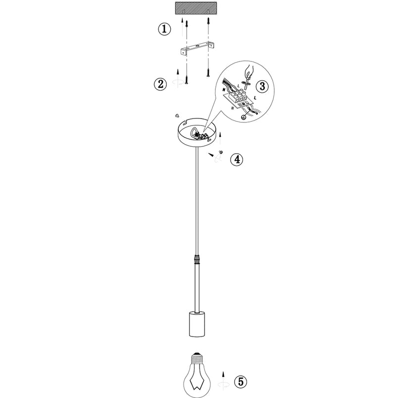 Hanglamp Minimalics 2701ZW Zwart