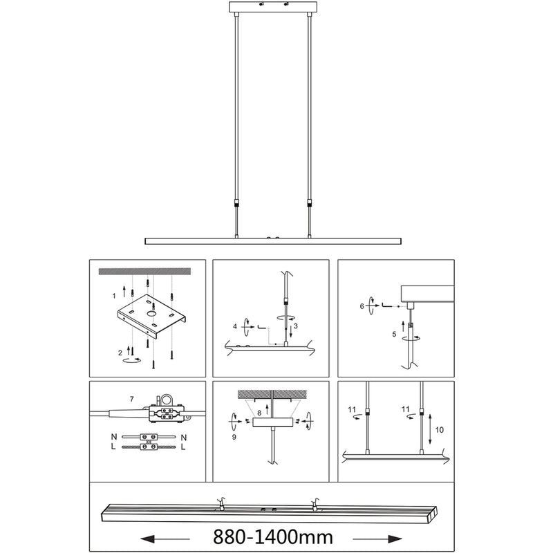 Hanglamp Motion 7970ST Staal