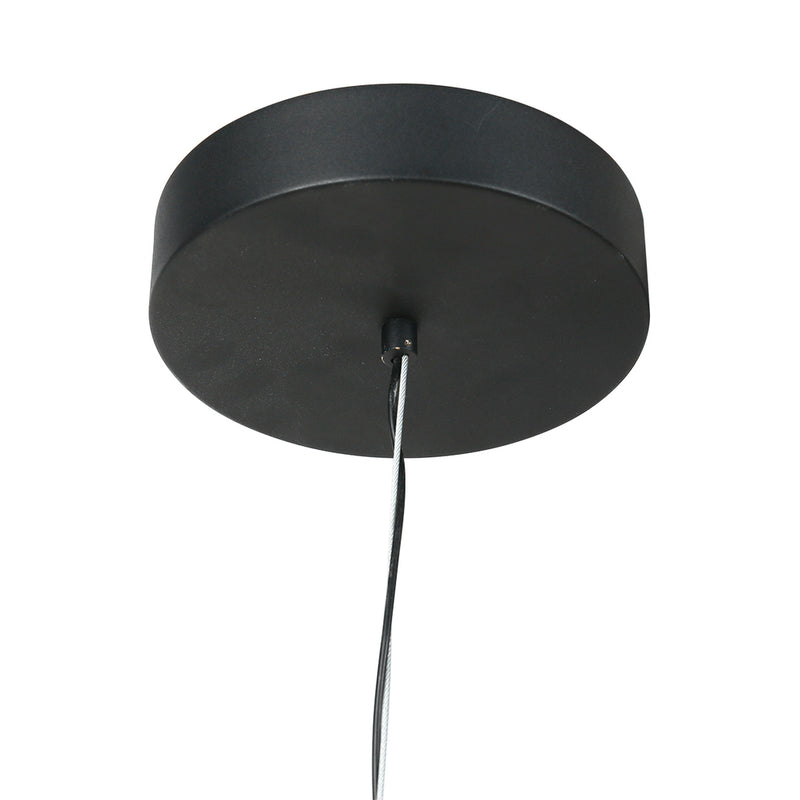 Hanglamp Mykty 3689ZW zwart met goud Ø45 cm 3200 Lumen