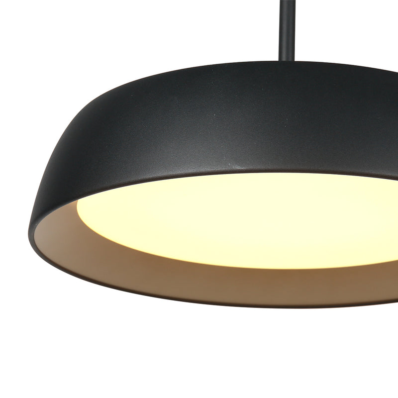 Hanglamp Mykty 3689ZW zwart met goud Ø45 cm 3200 Lumen