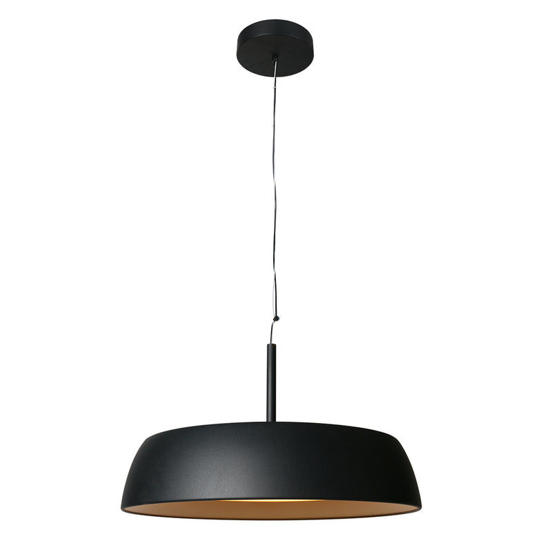 Hanglamp Mykty 3689ZW zwart met goud Ø45 cm 3200 Lumen