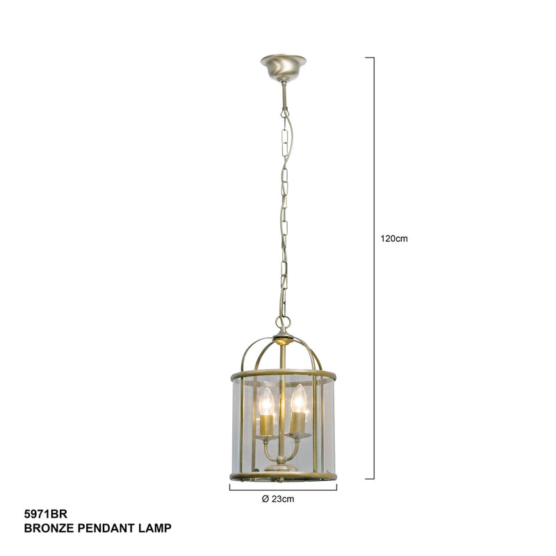 Hanglamp Pimpernel 5971BR Brons