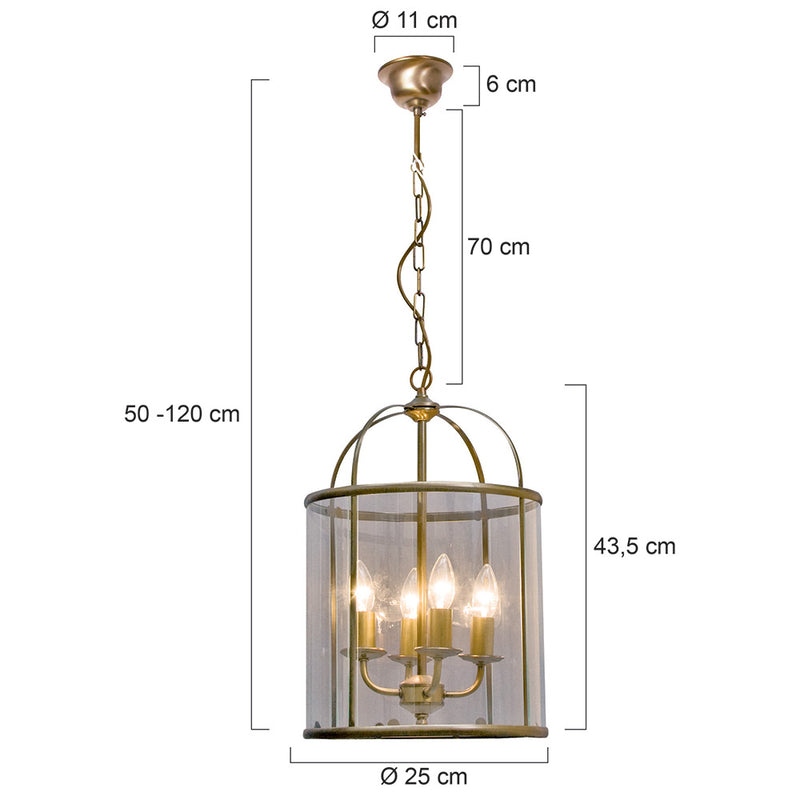 Hanglamp Pimpernel 5972BR Brons