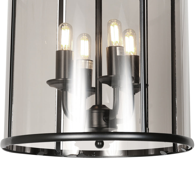 Hanglamp Pimpernel 5972ZW Zwart Ø25 4 x een E14 fitting