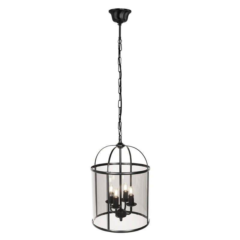 Hanglamp Pimpernel 5972ZW Zwart Ø25 4 x een E14 fitting