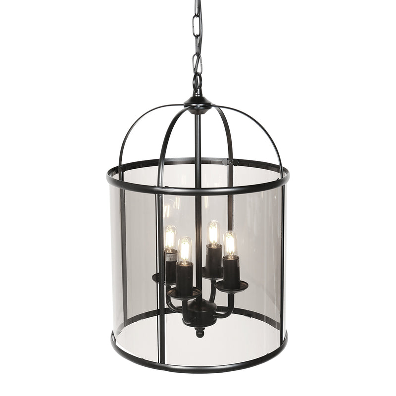 Hanglamp Pimpernel 5972ZW Zwart Ø25 4 x een E14 fitting