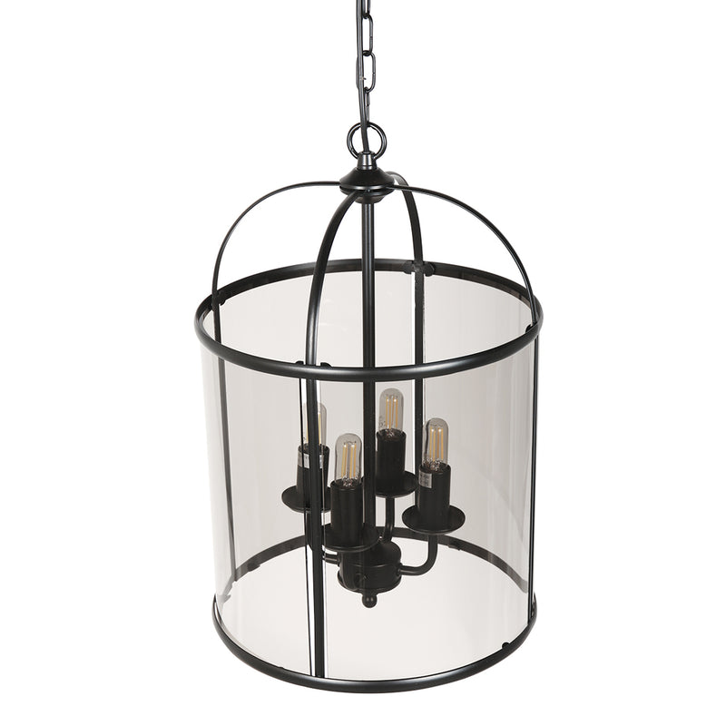 Hanglamp Pimpernel 5972ZW Zwart Ø25 4 x een E14 fitting