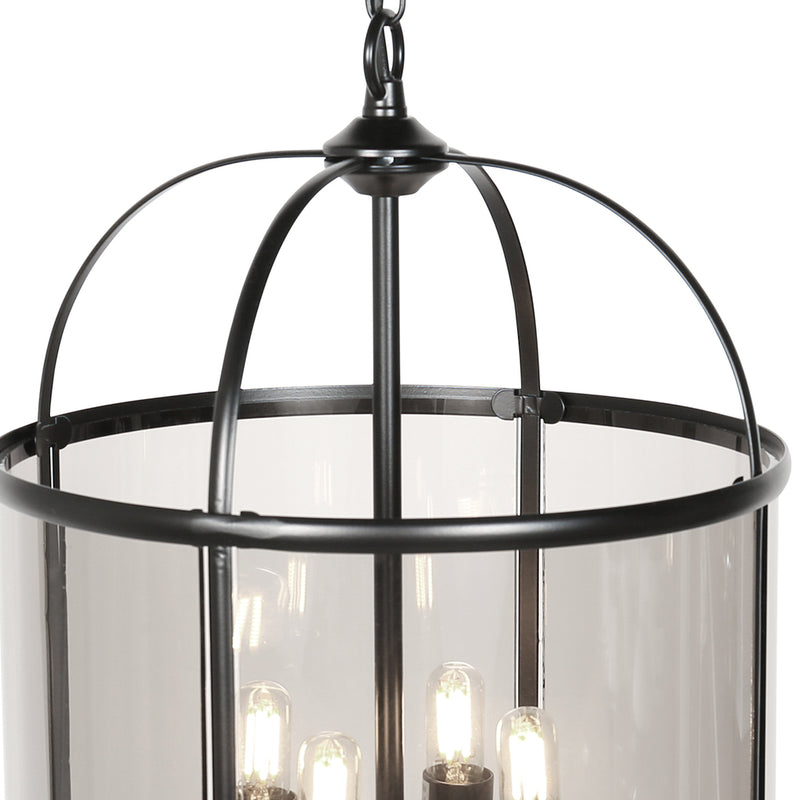 Hanglamp Pimpernel 5972ZW Zwart Ø25 4 x een E14 fitting