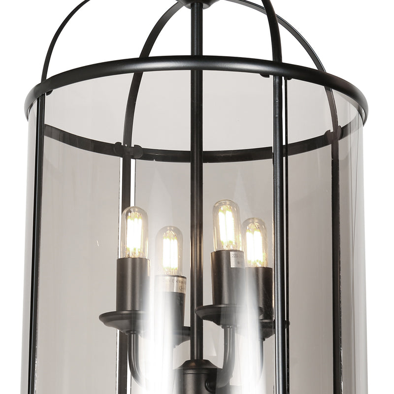 Hanglamp Pimpernel 5972ZW Zwart Ø25 4 x een E14 fitting