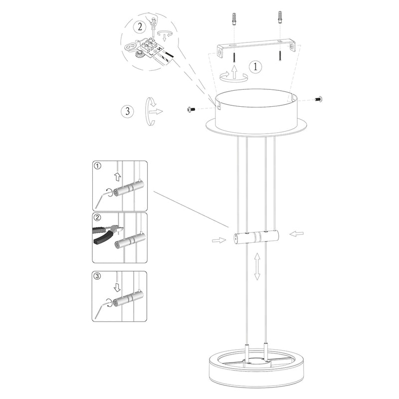 Hanglamp Piola 3500ST Staal