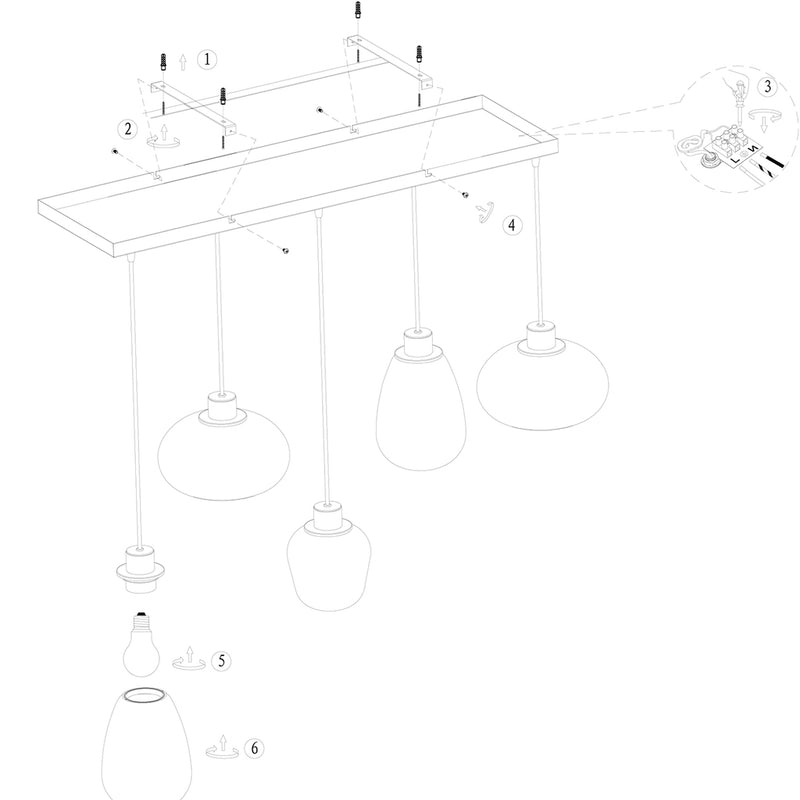 Hanglamp Reflexion 3078ZW Zwart