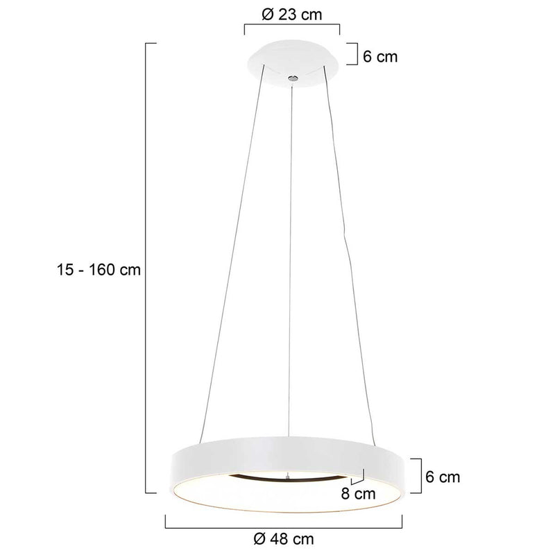 Hanglamp Ringlede 2695W Wit