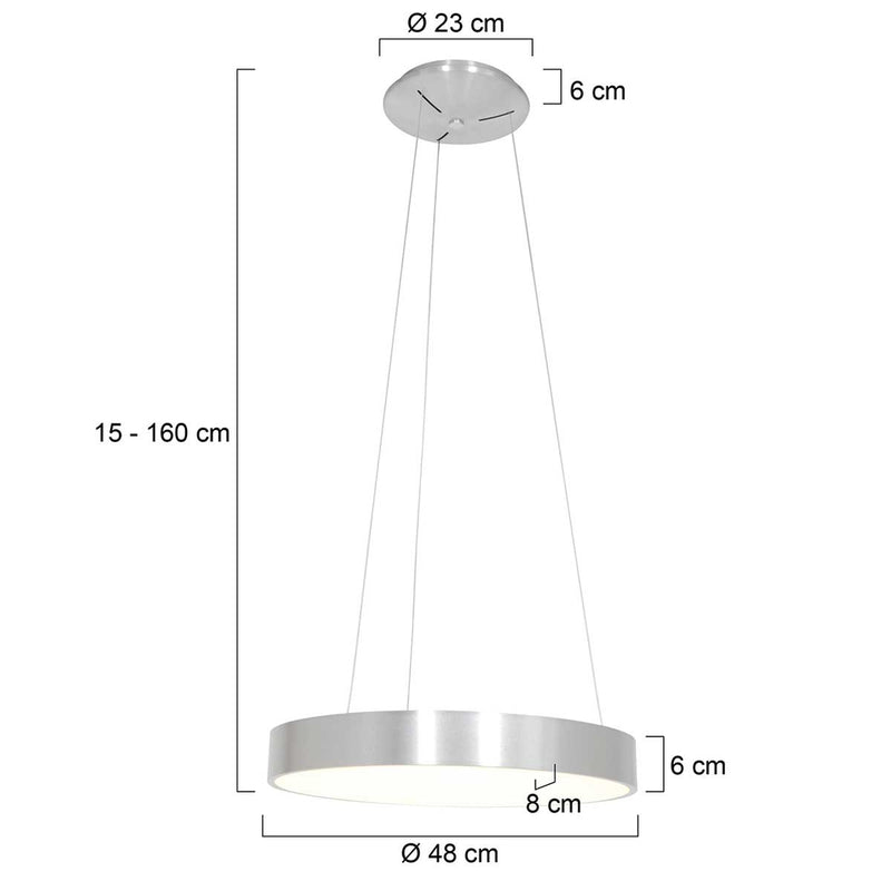 Hanglamp Ringlede 2695ZI Zilver