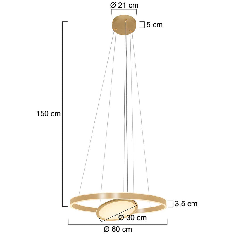 Hanglamp Ringlux 3514GO Goud