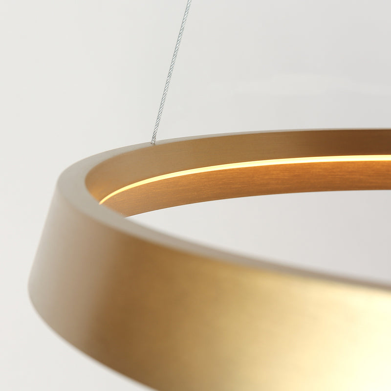 Hanglamp Ringlux 3692GO Goud Ø60 4000 Lumen