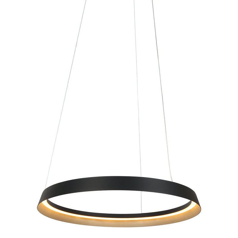 Hanglamp Ringlux 3692ZW Zwart Ø60 4000 Lumen