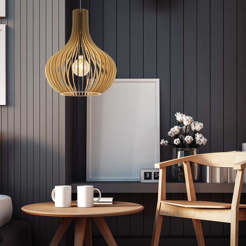 Hanglamp Smukt 2697BE Blank hout