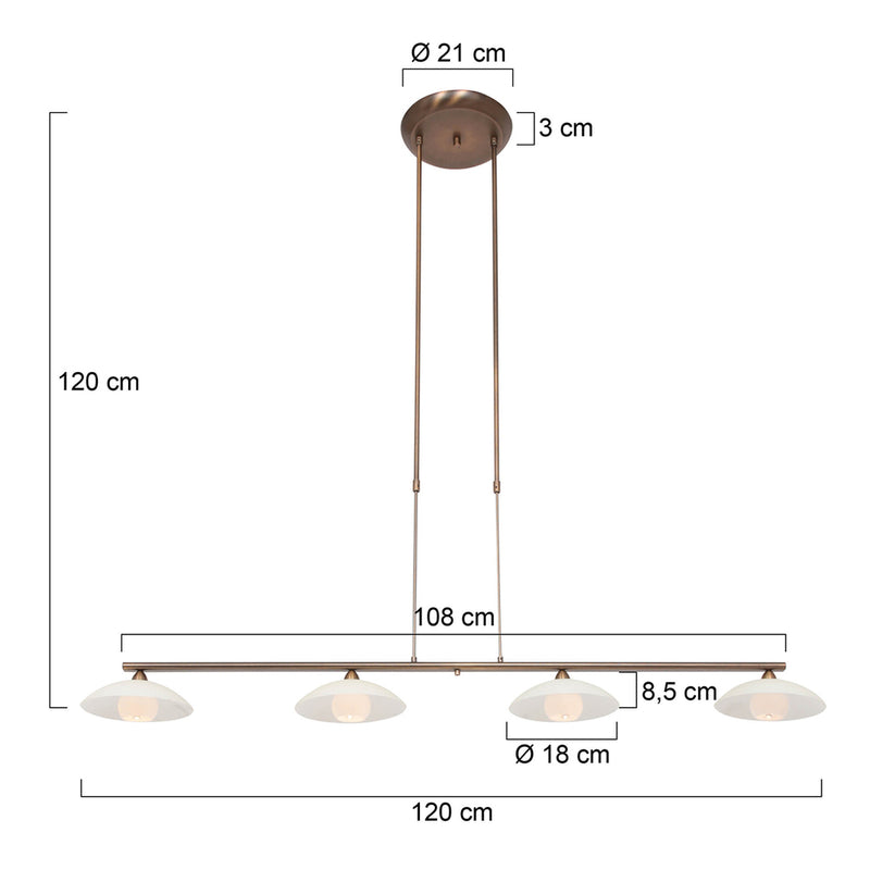 Hanglamp Sovereign Classic 2743BR Brons