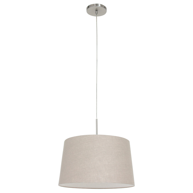 Hanglamp Sparkled Light 3602ST+K1001RS Staal-Grijs Linnen