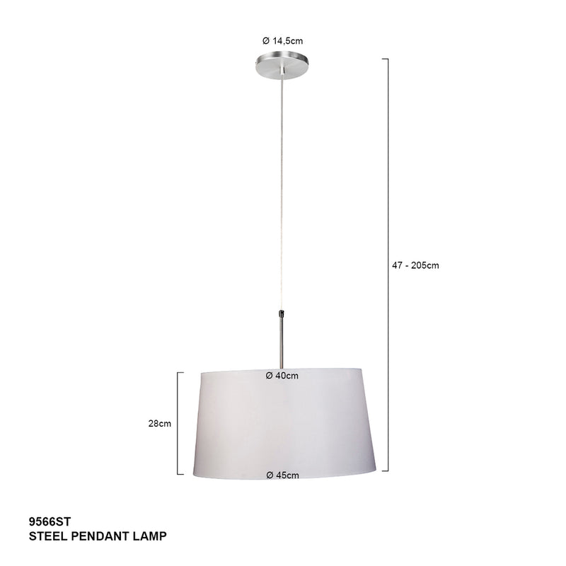 Hanglamp Sparkled Light 3602ST+K1066PS Staal-Sizoflor Zilver