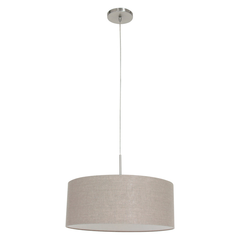 Hanglamp Sparkled Light 3602ST+K1066RS Staal-Grijs Linnen