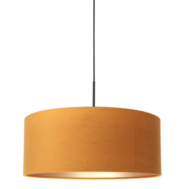 Hanglamp Sparkled Light 3602ZW+K1066KS Zwart-Fluweel Goud