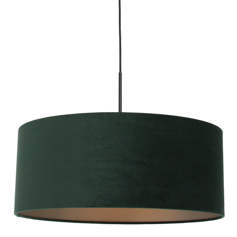 Hanglamp Sparkled Light 3602ZW+K1066VS Zwart-Fluweel Groen