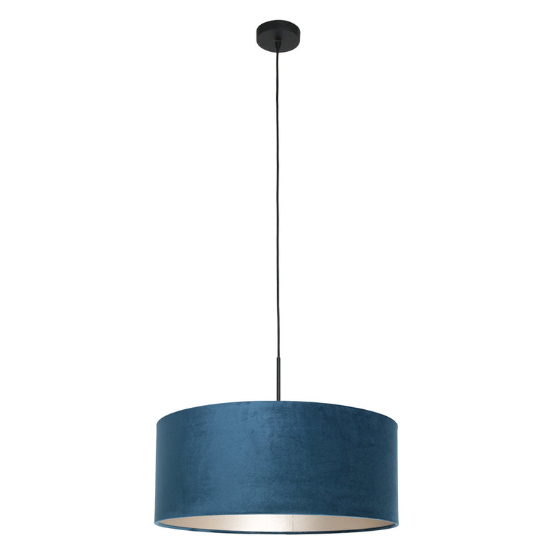 Hanglamp Sparkled Light 3602ZW+K1066ZS Zwart-Fluweel Blauw