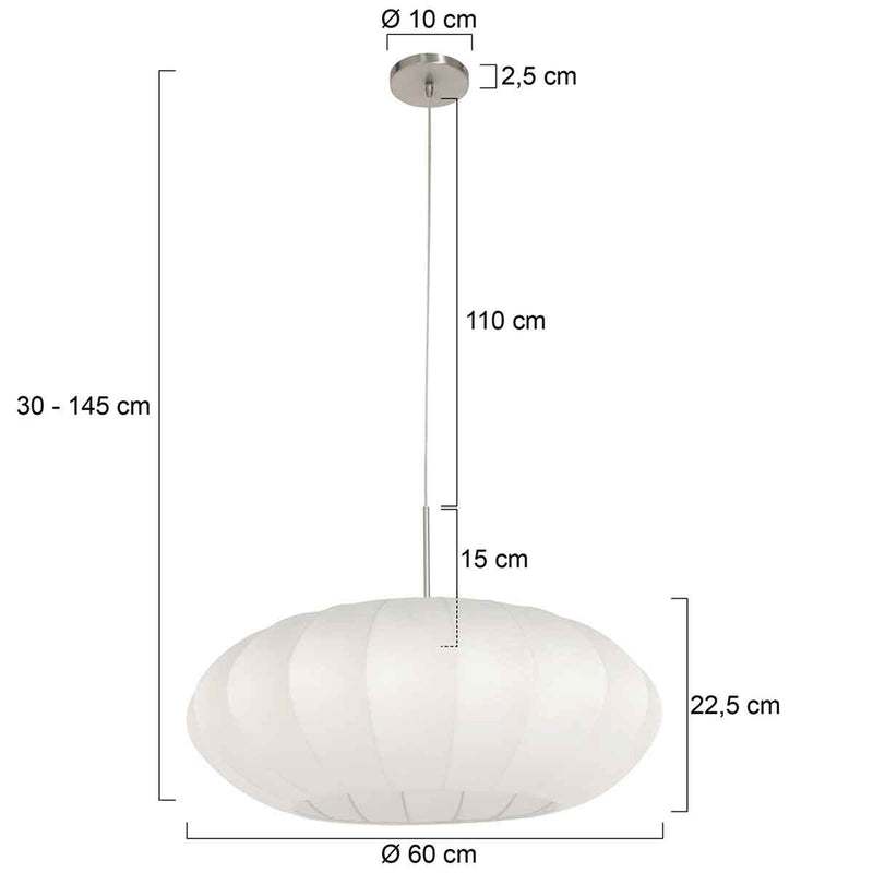 Hanglamp Sparkled Light 3808ST Staal